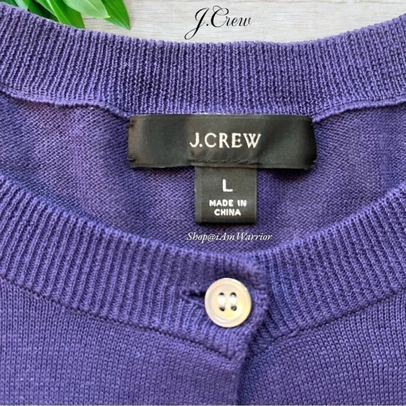 J.Crew sequin cluster button front crewneck cardigan *shop@iamwarrior - Picture 7 of 8